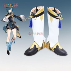 画像1: 原神 Genshin げんしん 行秋 - ユクアキ コスプレ靴/ブーツ cosplay (1)