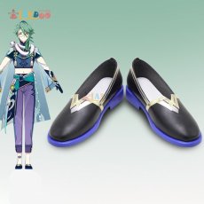 画像1: 原神 Genshin げんしん 不卜盧薬師・白朮-ビャクジュツ コスプレ靴/ブーツ cosplay (1)