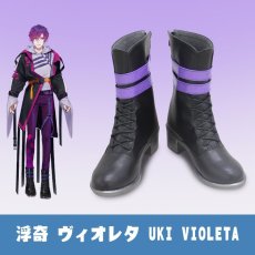 画像1: バーチャルYouTuber VTuber Uki Violeta-浮奇ヴィオレタ コスプレ靴 コスプレブーツ コスチューム cosplay (1)
