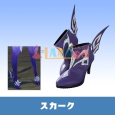 画像1: 原神 Genshin げんしん スカーク-Skirk コスプレ靴/コスプレブーツ cosplay (1)
