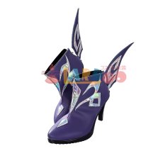 画像3: 原神 Genshin げんしん スカーク-Skirk コスプレ靴/コスプレブーツ cosplay (3)