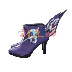 画像5: 原神 Genshin げんしん スカーク-Skirk コスプレ靴/コスプレブーツ cosplay (5)