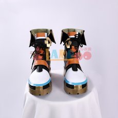 画像2: 原神 Genshin げんしん ベネット-「燃えろ！ラクガキ大冒険」 コスプレ靴/コスプレブーツ cosplay (2)