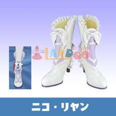 画像1: 原神 Genshin げんしん 魔女会・コードN ニコ・リヤン Nicole Reeyn コスプレ靴/コスプレブーツ cosplay (1)