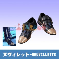 画像1: 原神 Genshin げんしん ヌヴィレット-「メリュジーヌの贈り物」 コスプレ靴/コスプレブーツ cosplay (1)