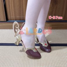 画像8: 原神 Genshin 魔女会・コードA アリス-Alice ヒール10cm コスプレ靴 コスプレブーツ cosplay (8)