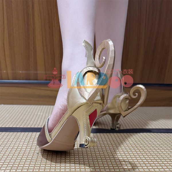 原神 Genshin 魔女会・コードA アリス-Alice ヒール10cm コスプレ靴
