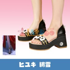 画像1: 鳴潮 メイチョウ Wuthering Waves 緋雪 ヒユキ コスプレ靴/コスプレブーツ cosplay (1)