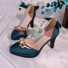 画像2: 崩壊スターレイル HonkaiStarRail ルアン・メェイ 「紙上に咲く雪梅」 コスプレ靴 コスプレブーツ コスチューム cosplay (2)