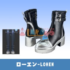 原神 Genshin ローエン-Lohen 靴 コスプレブーツ 飾りパーツ付き cosplay