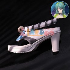 画像2: ゼンレスゾーンゼロ ゼンゼロ セシリア コスプレ靴/コスプレブーツ (2)