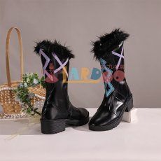画像4: 原神 Genshin 蛍-「冬の夜を狩る者」 コスプレ靴 コスプレブーツ cosplay (4)