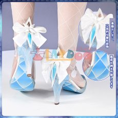 画像4: 原神 Genshin 氷神 アナスターシャ コスプレ靴 改良版 コスプレブーツ cosplay (4)