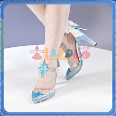 画像6: 原神 Genshin 氷神 アナスターシャ コスプレ靴 改良版 コスプレブーツ cosplay (6)