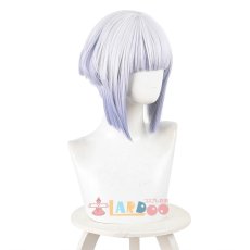 画像6: ロックは淑女の嗜みでして 白矢 環-しらや たまき シロ コスプレウィッグ ネット付き 耐熱 cosplay (6)
