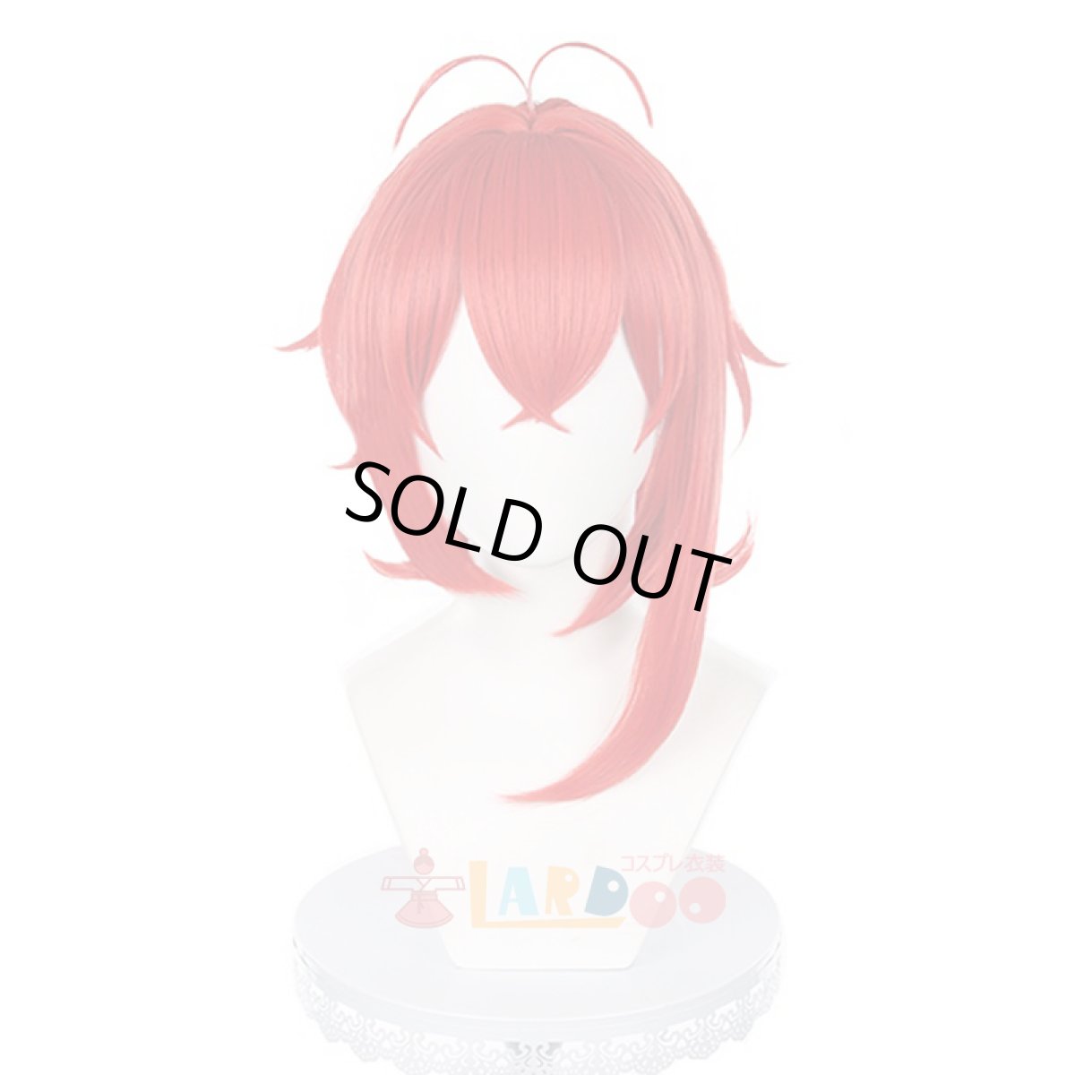 画像2: 原神 Genshin げんしん ディルック・ラグヴィンド ポニーテール コスプレウィッグ ネット付き 耐熱 cosplay (2)