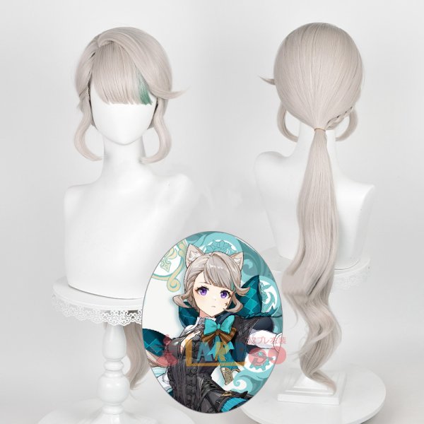 原神 リネット コスプレ ウィッグ セット 原神 Genshin げんしん リネット-Lynette コスプレウィッグ ネット付き