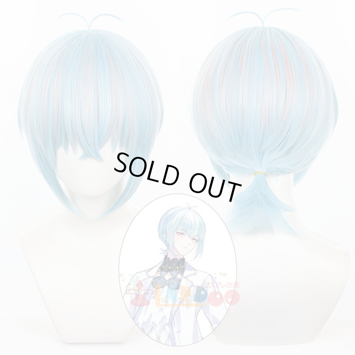 画像1: フラガリアメモリーズ風 クラークステラ コスプレウィッグ ネット付き 耐熱 cosplay (1)