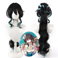 画像1: 崩壊スターレイル HonkaiStarRail ルアン・メェイ「紙上に咲く雪梅」 コスプレウィッグ 団子セット済み ネット付き 耐熱 cosplay (1)
