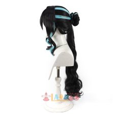 画像4: 崩壊スターレイル HonkaiStarRail ルアン・メェイ「紙上に咲く雪梅」 コスプレウィッグ 団子セット済み ネット付き 耐熱 cosplay (4)