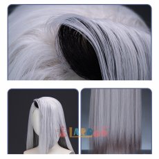 画像6:  ハズビン ホテル Hazbin Hotel ヴァギー/Vaggie コスプレウィッグ ネット付き 耐熱 cosplay (6)