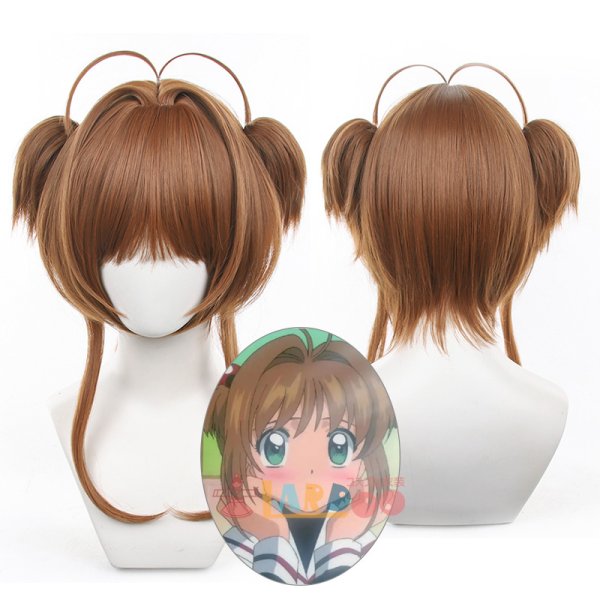 カードキャプターさくら コスプレ 枯らせ 木之本桜 ウィッグ