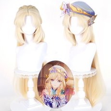 画像1: 原神 Genshin 魔女会・コードN ニコ・リヤン Nicole Reeyn コスプレウィッグ ネット付き 未セット未カット 耐熱 cosplay (1)