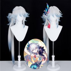 画像1: 崩壊スターレイル HonkaiStarRail 爻光-こうこう コスプレウィッグ 未セット ネット付き 耐熱 cosplay (1)