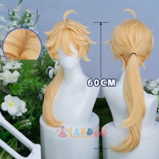 画像2: 原神 Genshin 主人公 空-「新たなる天地」 コスプレウィッグ ネット付き 未セット未カット 耐熱 cosplay (2)