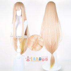 画像2: 超かぐや姫 かぐや コスプレウィッグ 耳なし 未セット ネット付き 耐熱 cosplay (2)