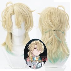 画像1: 鳴潮 メイチョウ Wuthering Waves リューク·ヘルセン-Luuk Herssen コスプレウィッグ 未セット ネット付き 耐熱 cosplay (1)