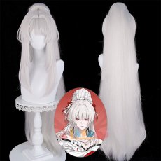 画像1: 鳴潮 メイチョウ Wuthering Waves 緋雪 ヒユ コスプレウィッグ 未セット ネット付き 耐熱 cosplay (1)
