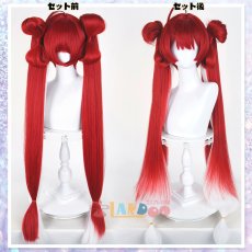 画像6: 鳴潮 メイチョウ Wuthering Waves 鎖暝 サメイ  コスプレウィッグ 未セット ネット付き 耐熱 cosplay (6)