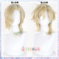 画像7: 崩壊スターレイル HonkaiStarRail アベンチュリン・波と戯れる夏 水着 コスプレウィッグ ネット付き 未セット未カット 耐熱 cosplay (7)