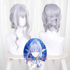 画像1: 原神 Genshin 氷神 アナスターシャ コスプレウィッグ 初版 ネット付き 未セット未カット 耐熱 cosplay (1)