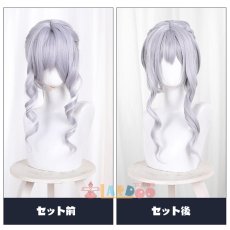 画像6: 原神 Genshin 氷神 アナスターシャ コスプレウィッグ 初版 ネット付き 未セット未カット 耐熱 cosplay (6)