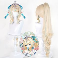 画像1: 原神 Genshin スネージナヤ ヴェスナ-Vesna コスプレウィッグ ネット付き 未セット未カット 耐熱 cosplay (1)
