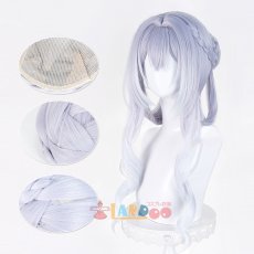 画像2: 原神 Genshin 氷神 アナスターシャ コスプレウィッグ 二版 ネット付き 未セット未カット 耐熱 cosplay (2)