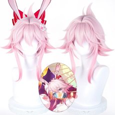 画像1: 崩壊スターレイル HonkaiStarRail 緋英・月待つ花時 コスプレウィッグ 未セット ネット付き 耐熱 cosplay (1)