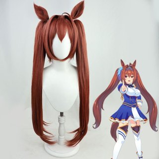 ウマ娘 プリティーダービー メイショウドトウ コスプレウィッグ 耳付き