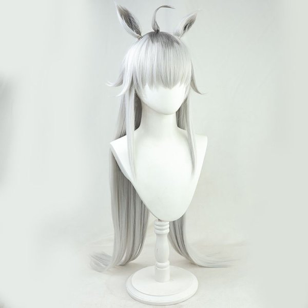 オグリキャップ コスプレ ウィッグ ウマ娘 セット済み 馬耳付き ウマ娘 プリティーダービー オグリキャップ コスプレウィッグ 耳付き