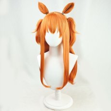 画像3: ウマ娘 プリティーダービー マヤノトップガン コスプレウィッグ 耳付き ネット付き 耐熱 cosplay (3)