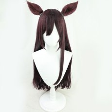 画像2: ウマ娘 プリティーダービー メジロドーベル コスプレウィッグ 耳付き ネット付き 耐熱 cosplay (2)