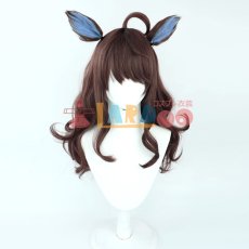 画像3: ウマ娘 プリティーダービー デアリングタクト コスプレウィッグ 耳付き ネット付き 耐熱 cosplay (3)