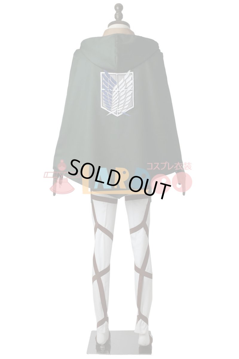 画像3: 進撃の巨人 リヴァイ 調査兵団 マント付き コスプレ衣装 コスプレ コスチューム cosplay (3)