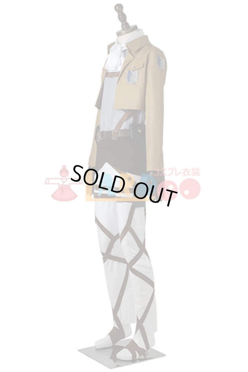 画像5: 進撃の巨人 リヴァイ 調査兵団 マント付き コスプレ衣装 コスプレ コスチューム cosplay (5)