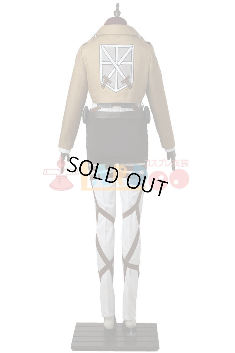 画像7: 進撃の巨人 ミカサ アッカーマン 訓練兵団 マント付き コスプレ衣装 コスチューム cosplay (7)