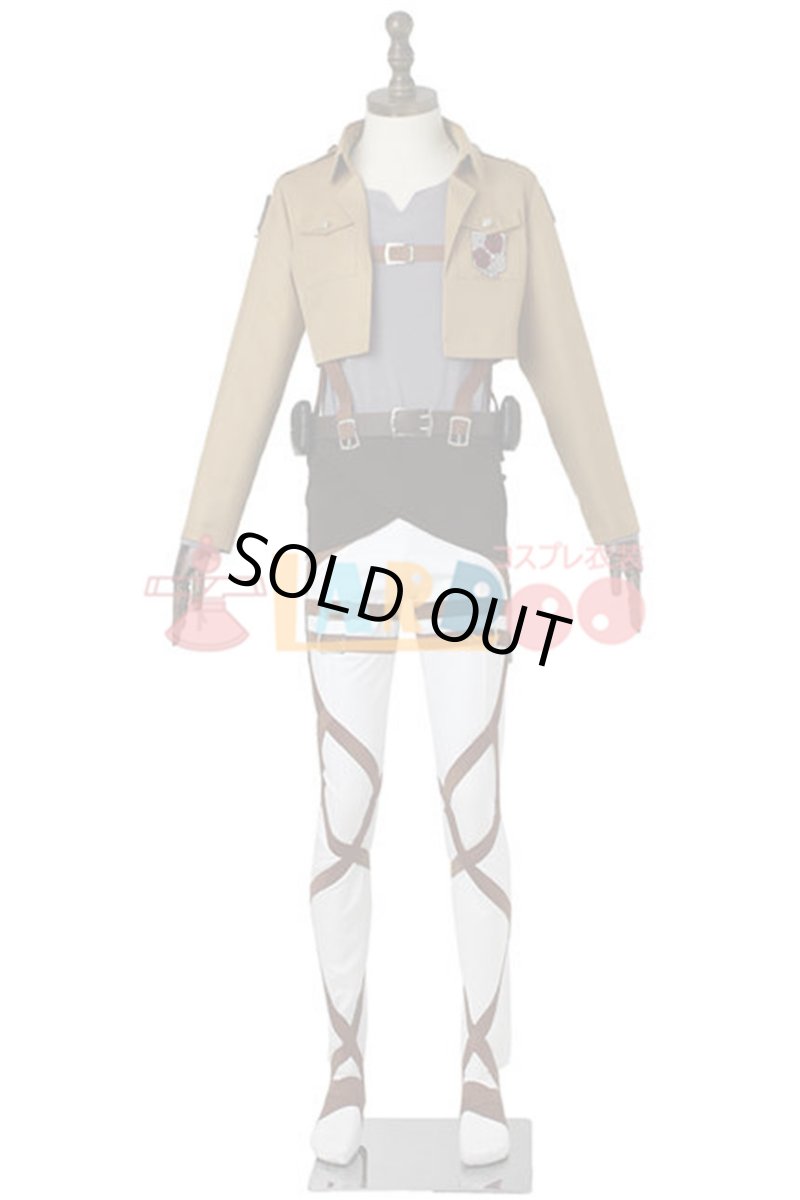 画像4: 進撃の巨人 駐屯兵団 マント付き コスプレ衣装 コスチューム cosplay (4)