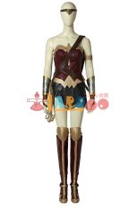 画像2: ワンダーウーマン ジャスティス Wonder Woman Diana Prince ジャスティス・リーグ 修正版 ブーツ付き オーダーメイド可能 コスプレ衣装 アニメ コスチューム ゲーム cosplay (2)