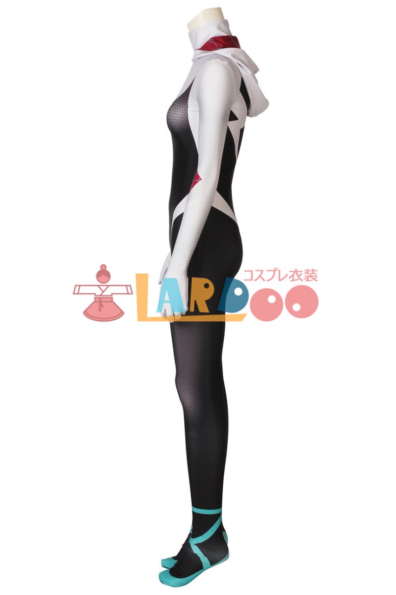 画像5: スパイダーマン: スパイダーバース  原題:Spider-Man: Into the Spider-Verse グウェン"・ステイシー ジャンプスーツ コスプレ衣装 (5)